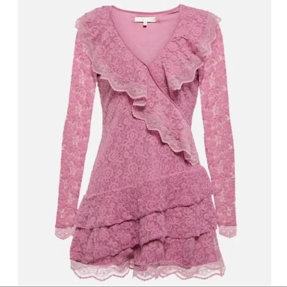 LoveShackFancy Dresses & Skirts - LoveShackFancy Athala Pink Lace Mini Dress